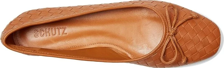 Schutz Arissa Woven Women's Shoes Cuoio Brown : 8.5 M, Leather - Image 2