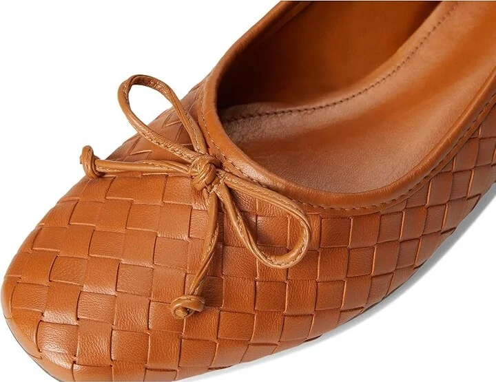 Schutz Arissa Woven Women's Shoes Cuoio Brown : 8.5 M, Leather - Image 7