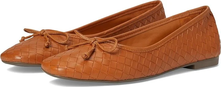 Schutz Arissa Woven Women's Shoes Cuoio Brown : 8.5 M, Leather