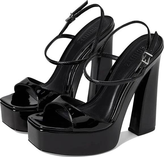Schutz Arlene Women's Sandals Black : 10.5 M, Leather