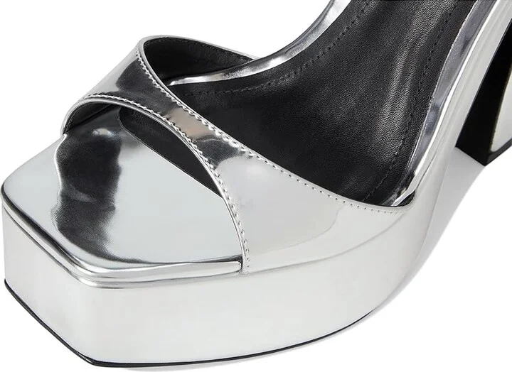 Schutz Arlene Women's Sandals Prata : 10.5 M, Leather - Image 7