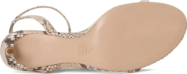Schutz Aurora Mid Women's Sandals Beige Latte : 9.5 M, Leather - Image 3