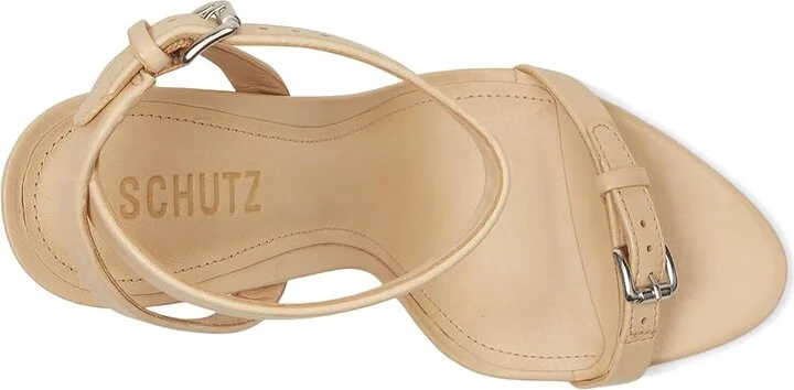 Schutz Aurora Women's Sandals Natural Nibs : 7.5 M, Leather - Image 2