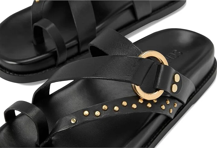 Schutz Aveline Sporty Women's Wedge Shoes Black 5 : 6.5 M, Leather - Image 7