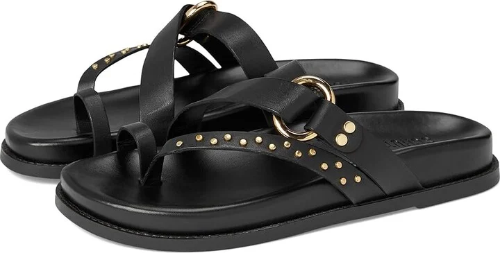 Schutz Aveline Sporty Women's Wedge Shoes Black 5 : 6.5 M, Leather