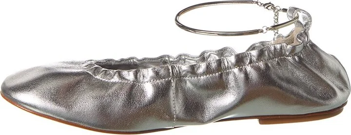 Schutz Bethany Leather Flat Ballet - Image 2