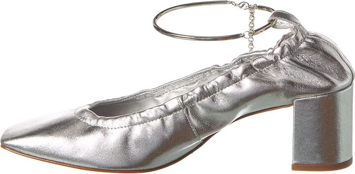 Schutz Bethany Mid Block Leather Pump - Image 2