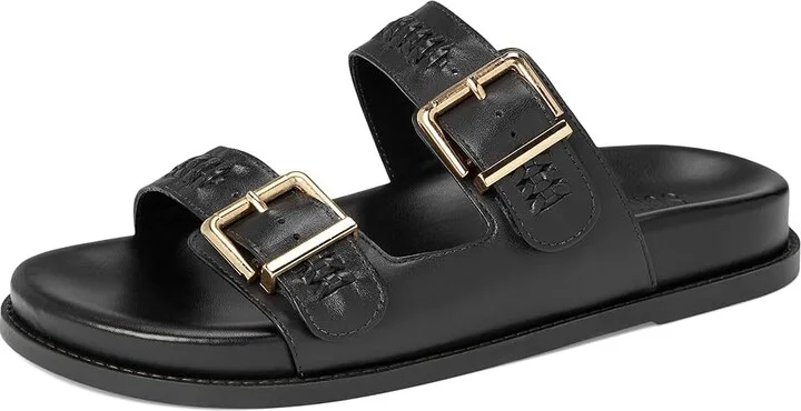 Schutz Blake Sporty Women's Wedge Shoes Black 5 : 11 M, Leather - Image 5