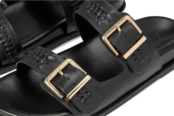 Schutz Blake Sporty Women's Wedge Shoes Black 5 : 11 M, Leather - Image 7