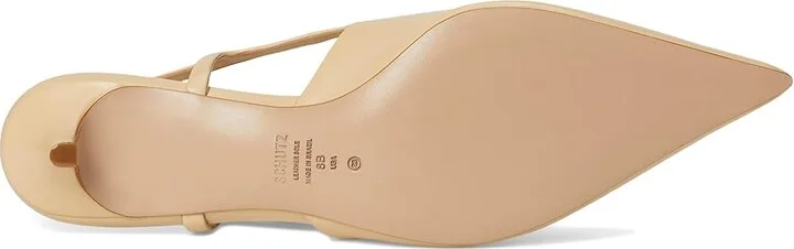 Schutz Boris Kitten High Women's Heels Natural Nibs : 6 M, Leather - Image 3
