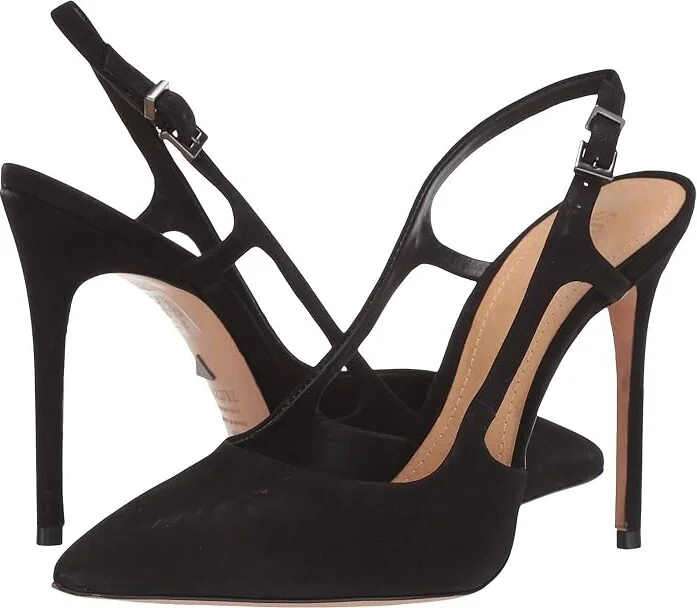 Schutz Boris Women's Shoes Black Nobuck : 6 M, Leather