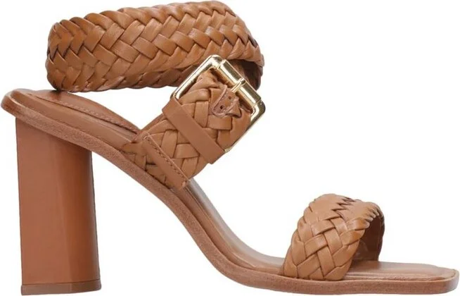 Schutz Braided Block Heeled Sandals