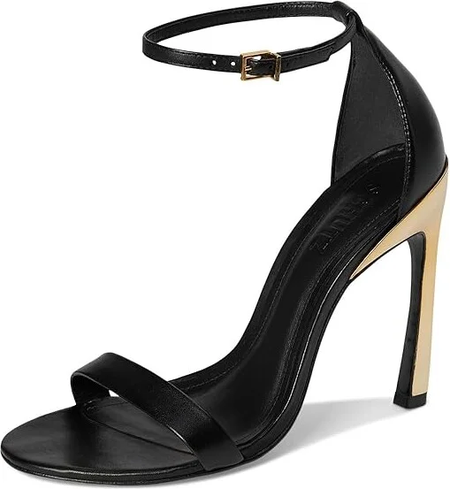 Schutz Cadey-Lee Curve Women's Sandals Black : 9.5 M, Leather - Image 5