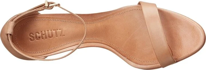 Schutz Cadey-Lee High Women's Heels Lightwood 2 : 5 M, Leather - Image 3