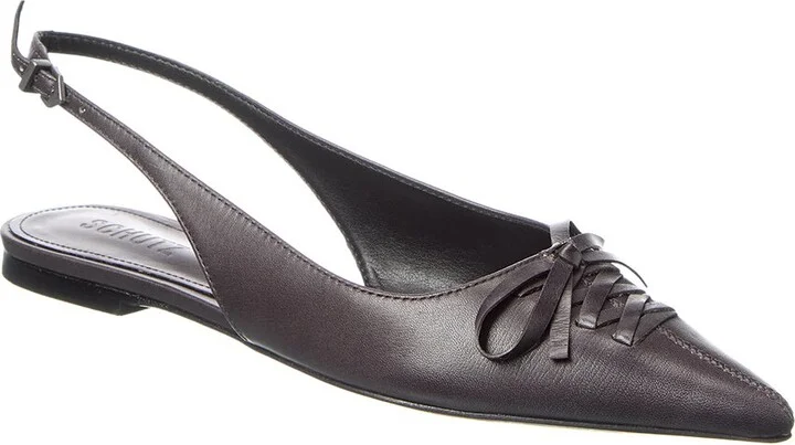 Schutz Cady Ballet Leather Slingback Flat