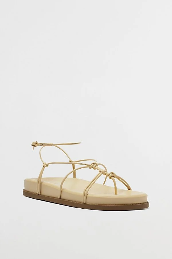 Schutz Calabria Sporty Strappy Sandal in Beige - Image 2