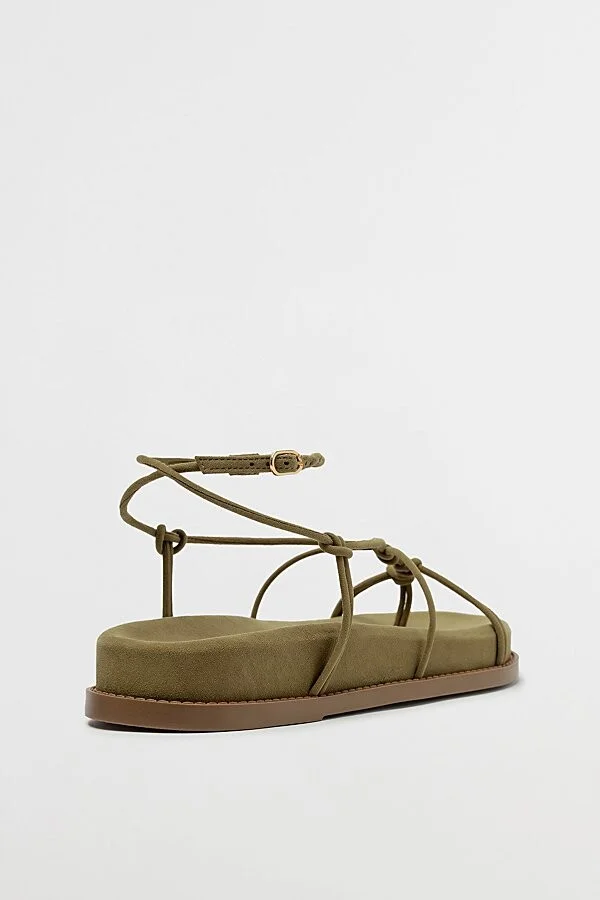 Schutz Calabria Sporty Strappy Sandal in Beige - Image 8