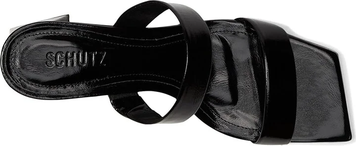 Schutz Chantal Mid Women's Sandals Black : 9.5 M, Leather - Image 2