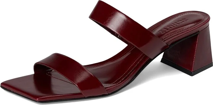 Schutz Chantal Mid Women's Sandals Vino : 10 M, Leather - Image 5
