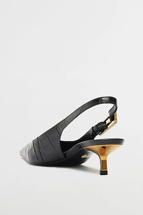Schutz Ciara Kitten Heel in Black - Image 5