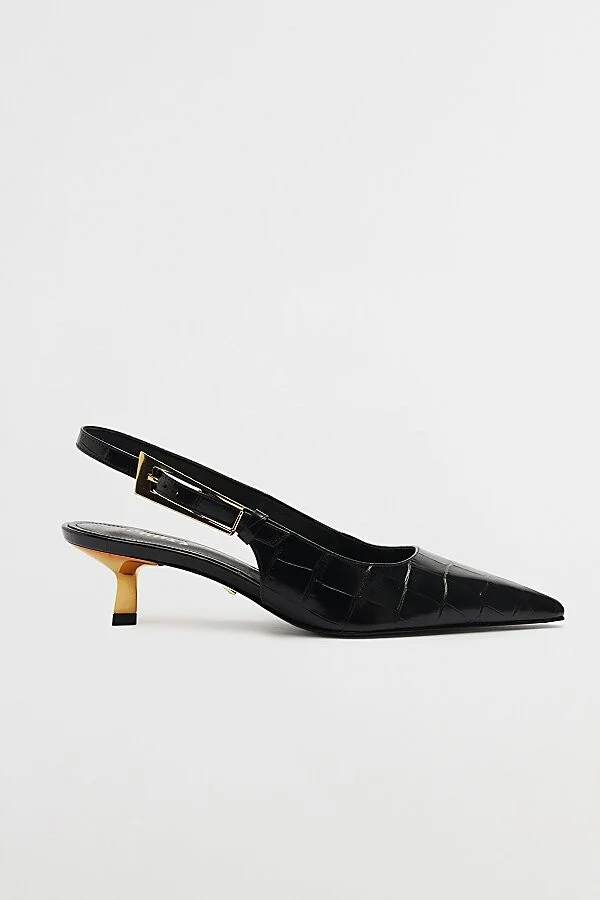 Schutz Ciara Kitten Heel in Black