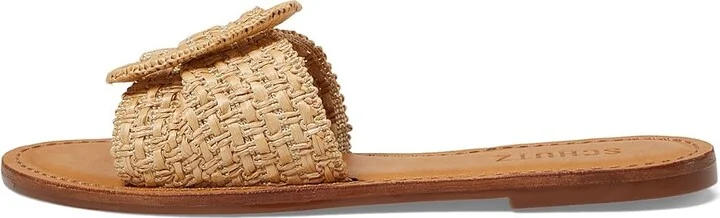 Schutz Cinna Flat Women's Sandals Natural : 9 M, Leather - Image 6