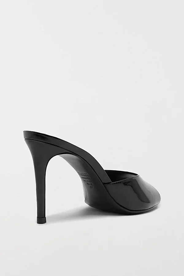 Schutz Cloe Patent Leather Mule Heel in Black - Image 4
