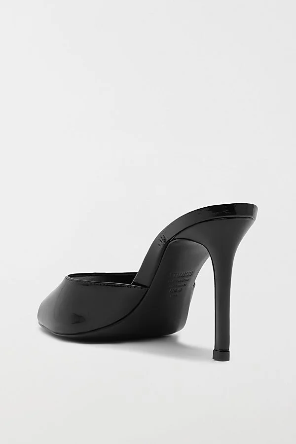 Schutz Cloe Patent Leather Mule Heel in Black - Image 5