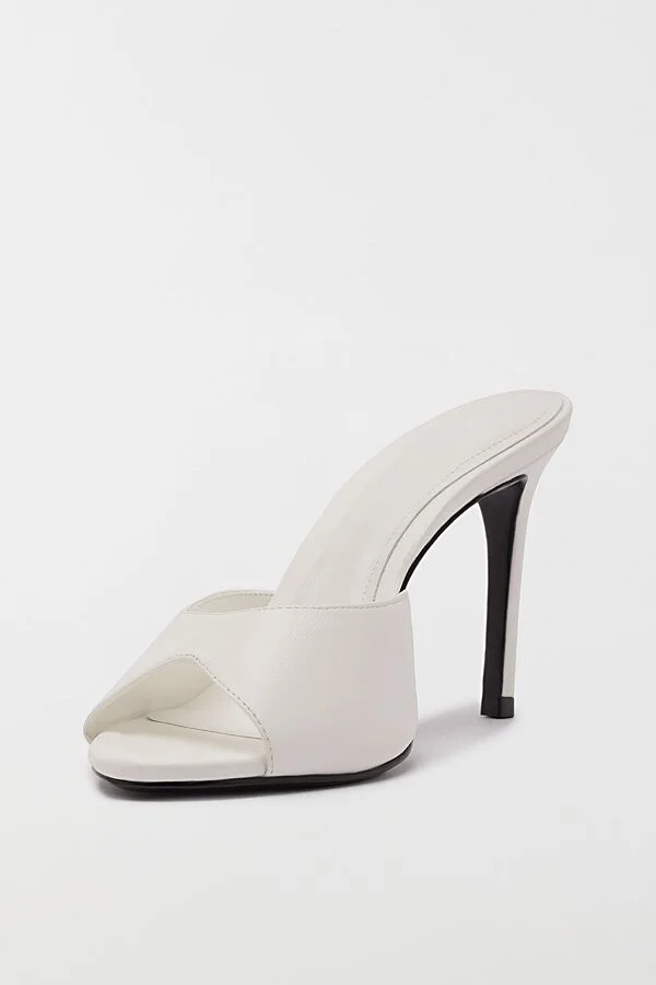 Schutz Cloe Patent Leather Mule Heel in Black - Image 6