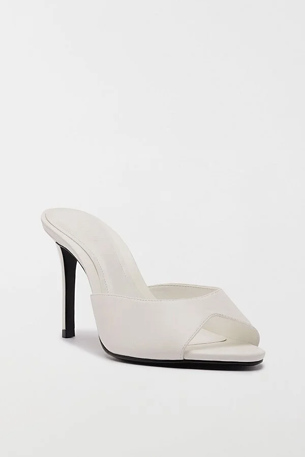 Schutz Cloe Patent Leather Mule Heel in Black - Image 7