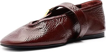 Schutz Courtney Buckle Ballet Flat in Vino - Image 5