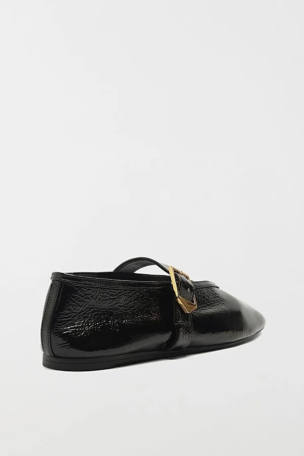 Schutz Courtney Buckle Ballet Flat in Vino - Image 6