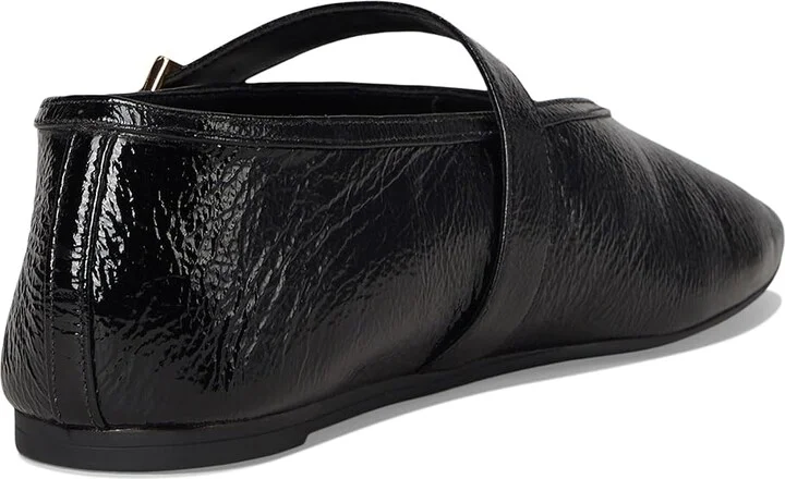 Schutz Courtney Buckle Women's Flat Shoes Black : 7 M, Leather - Image 4