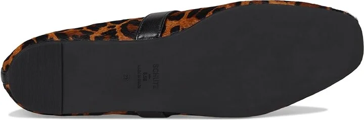 Schutz Courtney Buckle Women's Flat Shoes Natural/Black : 10 M, Leather - Image 3