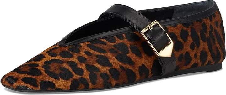 Schutz Courtney Buckle Women's Flat Shoes Natural/Black : 10 M, Leather - Image 5