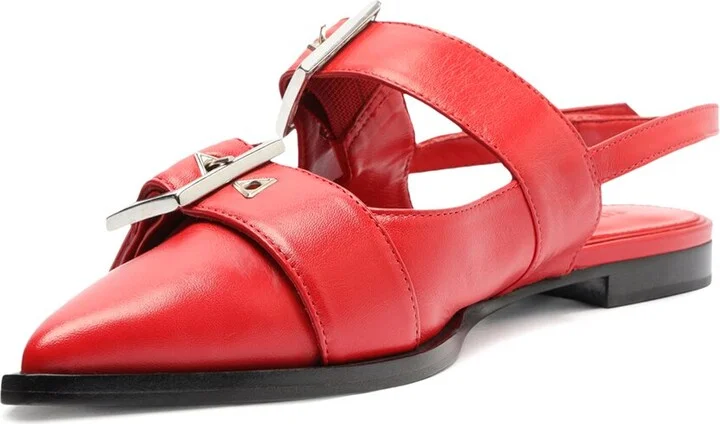 Schutz Darla Sling Leather Slingback Flat - Image 2