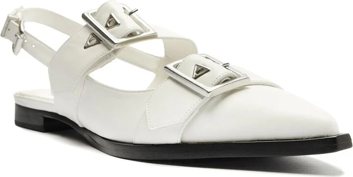 Schutz Darla Sling Leather Slingback Flat
