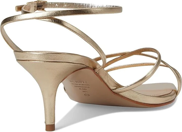 Schutz Desiree Mid Women's Wedge Shoes Platina : 6.5 M, Leather - Image 4