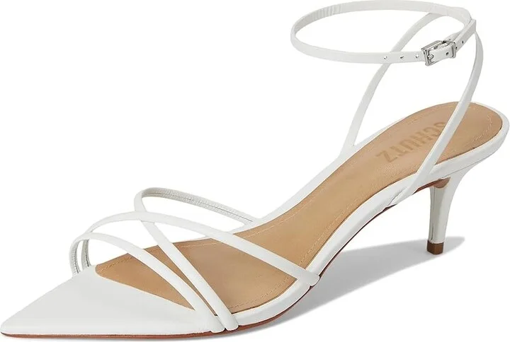 Schutz Desiree Mid Women's Wedge Shoes White : 6 M, Leather - Image 5