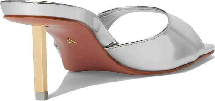 Schutz Dethalia Pin Women's Sandals Prata : 9.5 M, Leather - Image 4