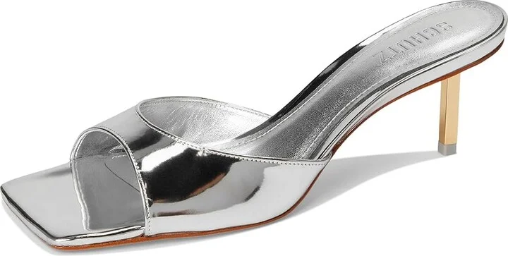 Schutz Dethalia Pin Women's Sandals Prata : 9.5 M, Leather - Image 5