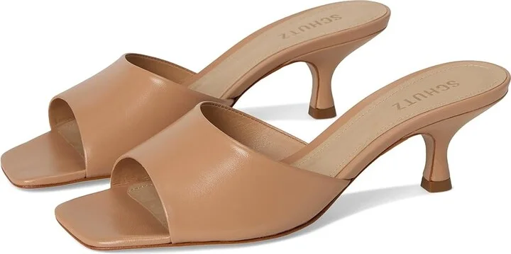 Schutz Dethalia Women's Shoes Honey Beige : 5 M, Leather