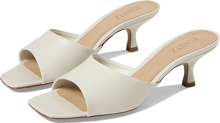 Schutz Dethalia Women's Shoes Pearl : 8.5 M, Suede