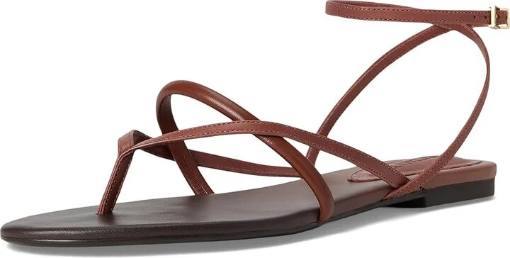 Schutz Diana Flat Women's Wedge Shoes Desert Brown : 9.5 M, Leather - Image 5