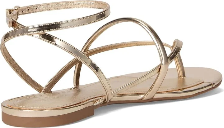Schutz Diana Flat Women's Wedge Shoes Platina : 9 M, Leather - Image 4