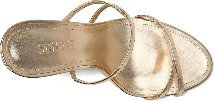 Schutz Diana Women's Wedge Shoes Platina : 10 M, Leather - Image 2