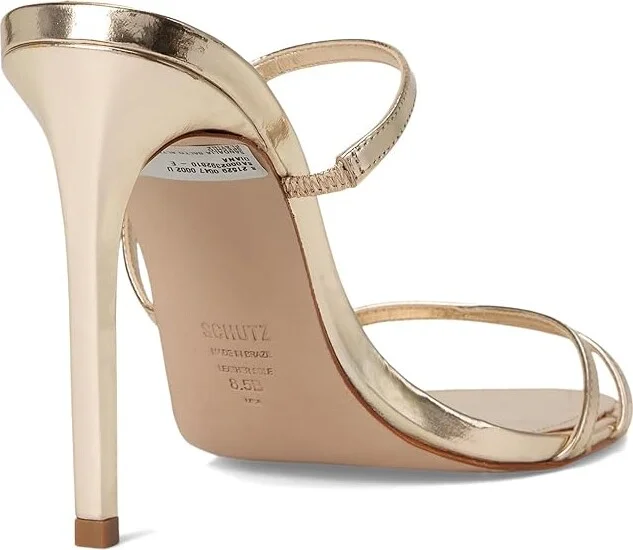 Schutz Diana Women's Wedge Shoes Platina : 10 M, Leather - Image 4