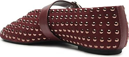 Schutz Eiza Studded Ballet Flat in Black - Image 6