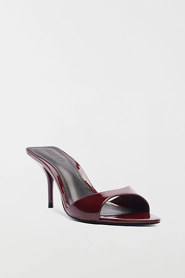 Schutz Elodie Mule Heel in Vino - Image 2
