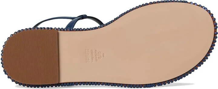 Schutz Elsha Sewing Women's Wedge Shoes Infinite Blue : 7 M, Leather - Image 3